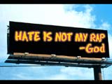 Hate is not my rap - God