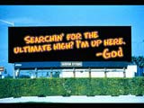 Searching for the ultimate high? I'm up here - God