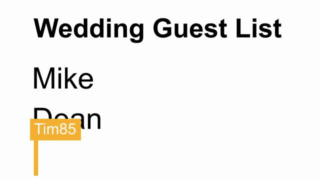 Wedding List