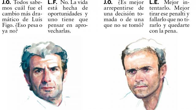 Double poster Figo - Enrique