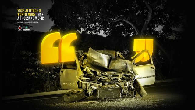 Don't use the phone while driving