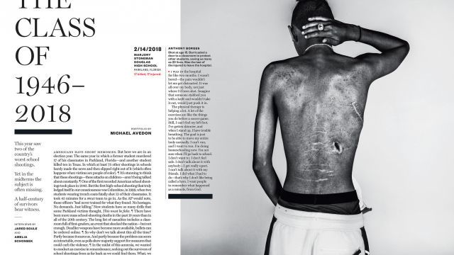 The Class of 1946–2018: Twenty-seven school-shooting survivors bear their scars, and bear witness
