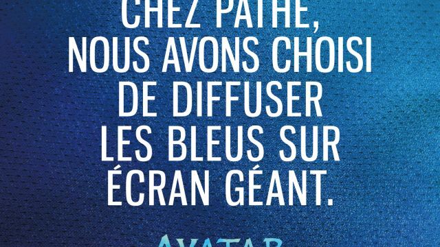 Chez Pathé nous avons choisi de diffuser les Bleus sur écran géant