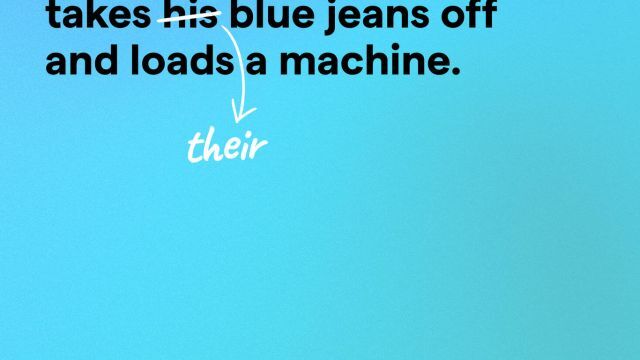 Rewriting famous ad campaigns - blue