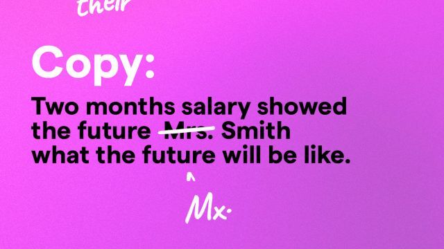 Rewriting famous ad campaigns - pink
